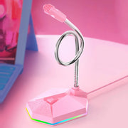 Desktop Mini microphone Black Pink Gaming Mic
