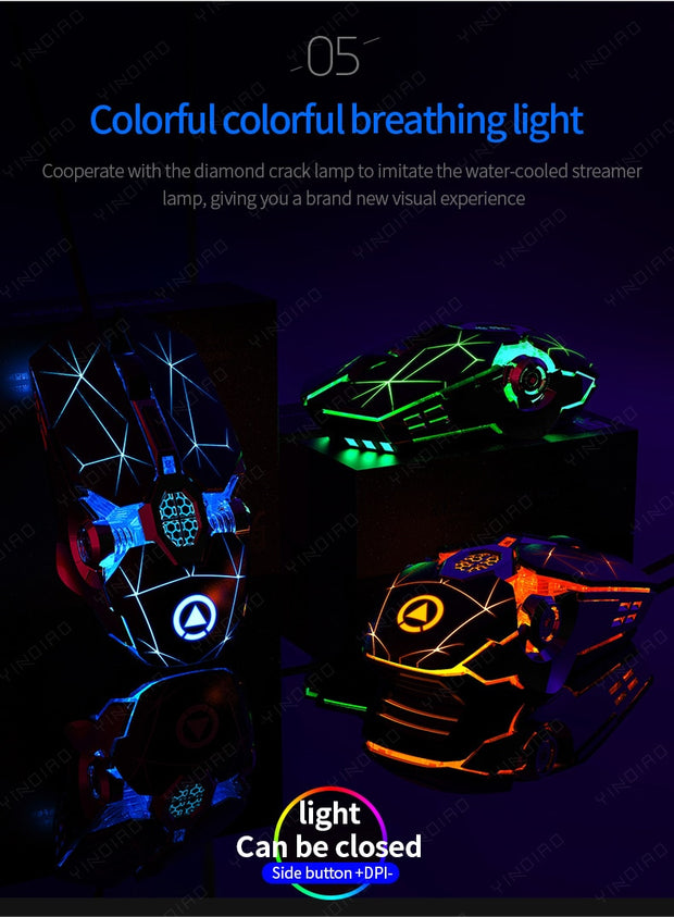 7 Button LED Colorful Backlit Gaming Mouse